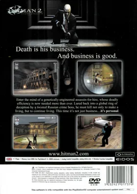 Hitman - Silent Assassin (Japan) box cover back